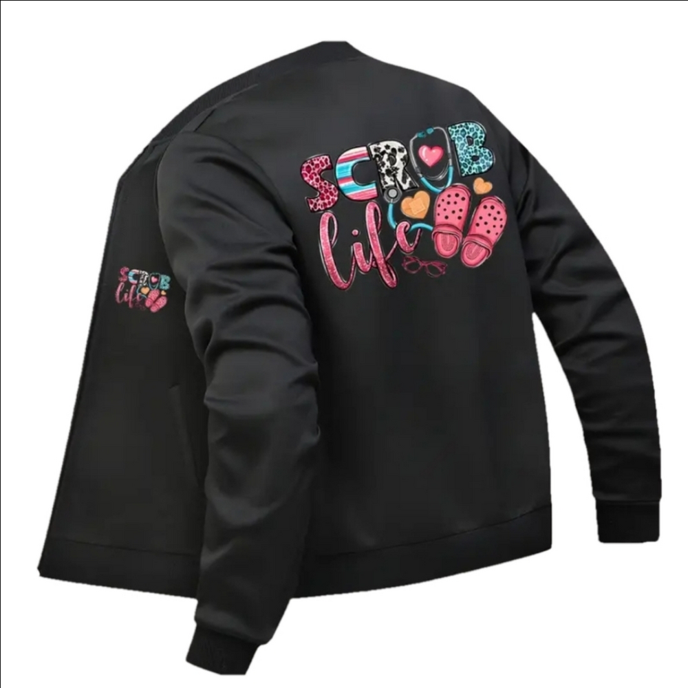 ⭐️NWT Black Scrub Life Jacket